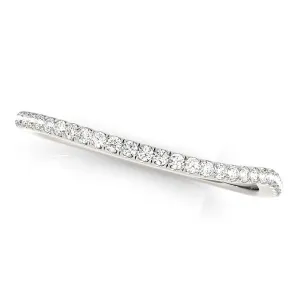 14k White Gold Slim Curved Diamond Wedding Ring (1/10 cttw)-rxd37736y28bt