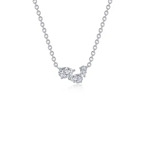 1.61 CTW Three-Stone Necklace N2025CLP20