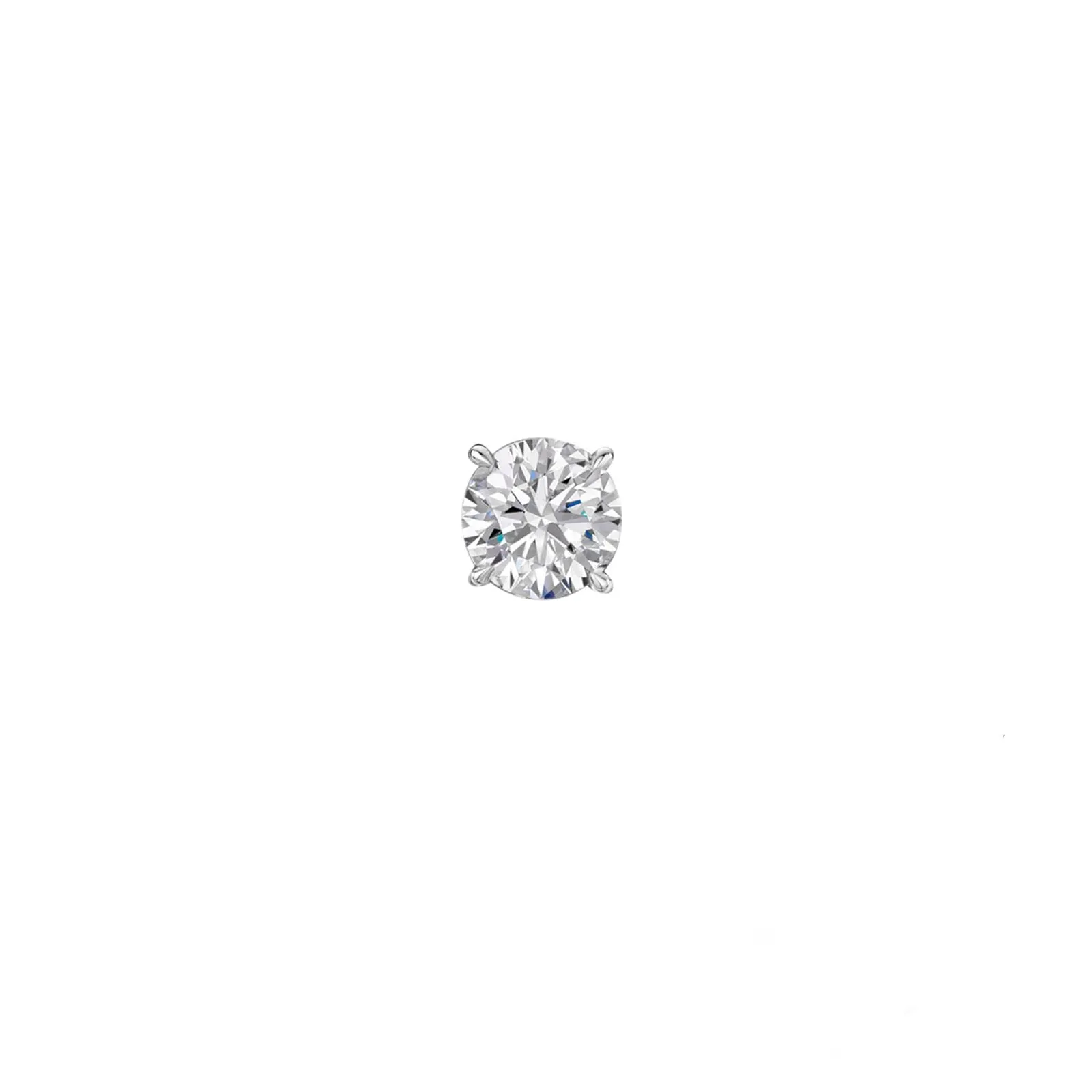18ct White Gold Brilliant-Cut F/G Si Diamond Solitaire Earrings 0.40ct