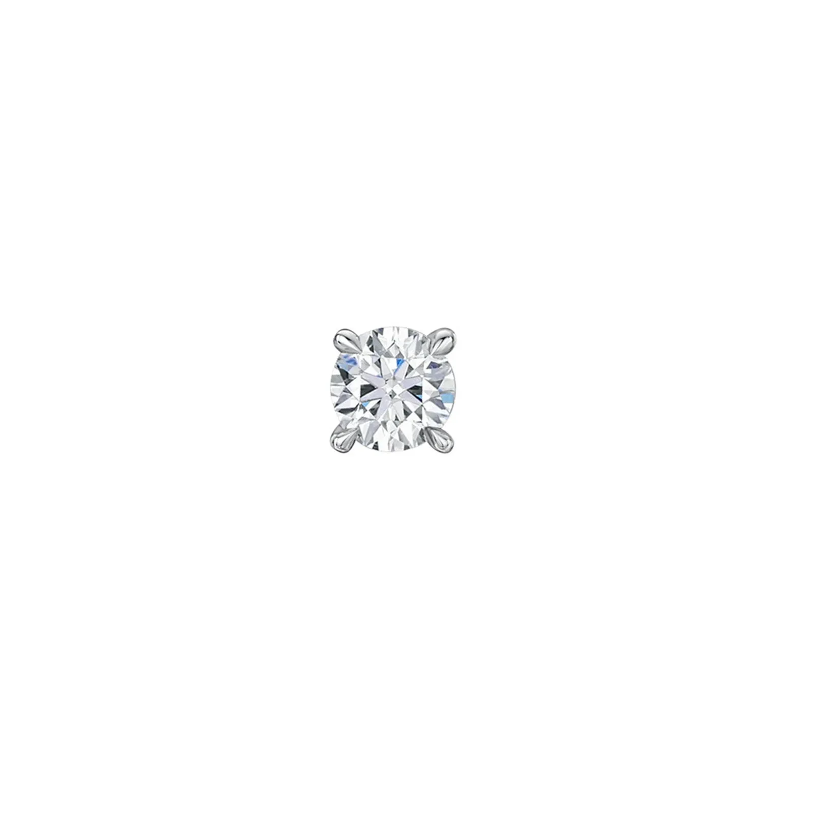 18ct White Gold Brilliant-Cut F/G Si Diamond Solitaire Earrings 0.50ct