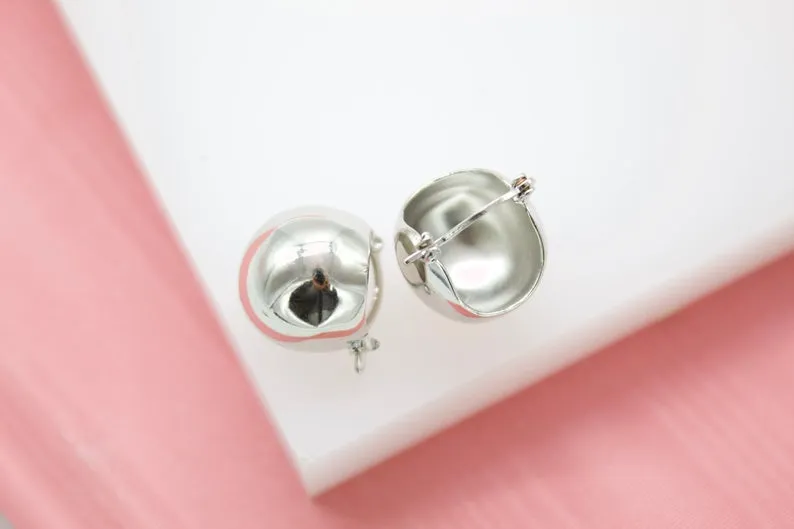 18K Gold Filled Open Circle Earrings (K143)