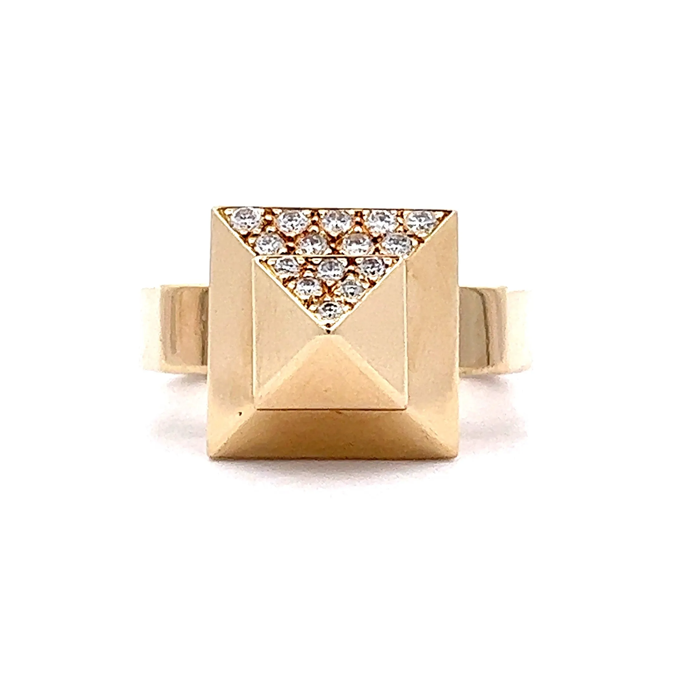 .22 Spinning Diamond Cocktail Ring in 14k Yellow Gold