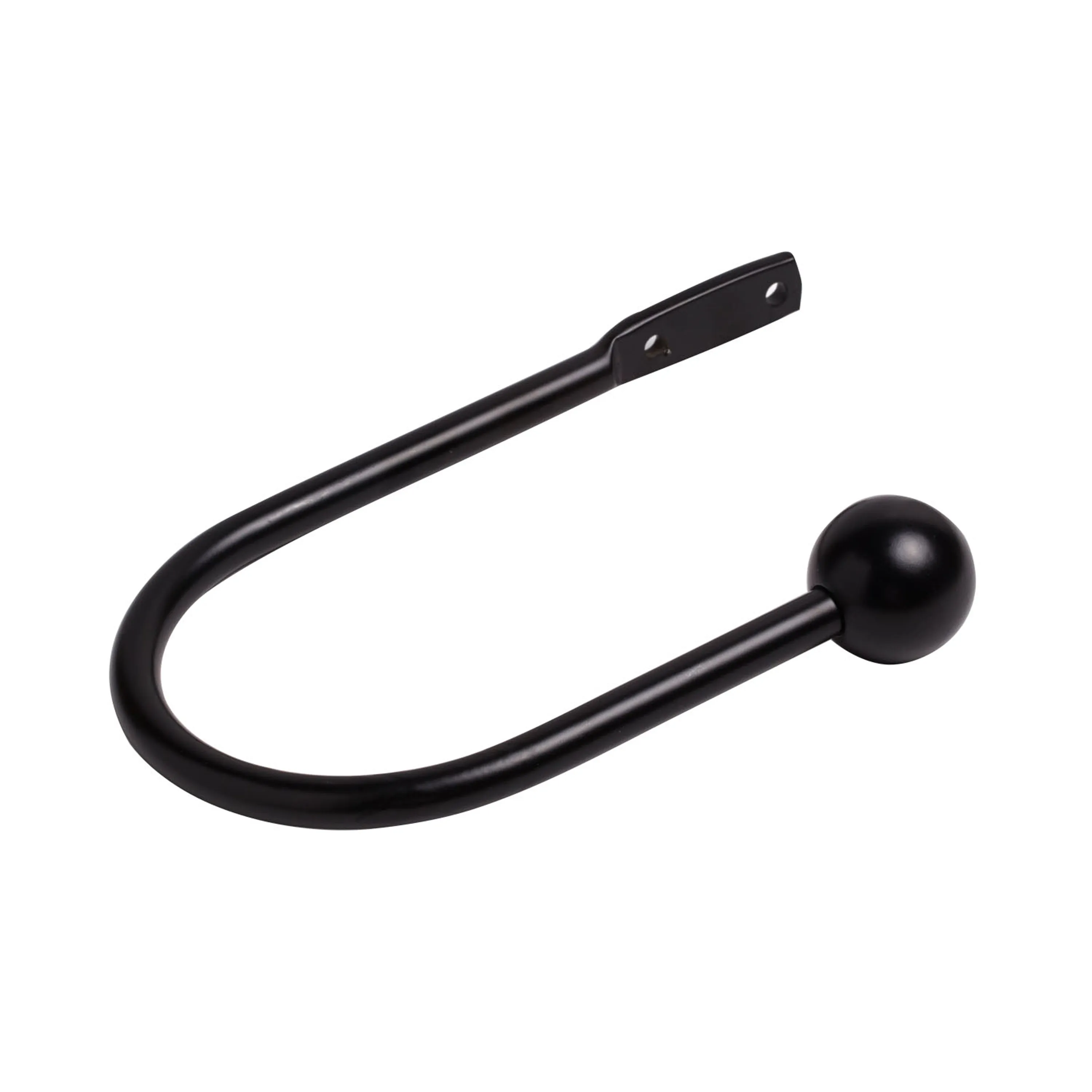 28mm Stud Curtain Pole Black