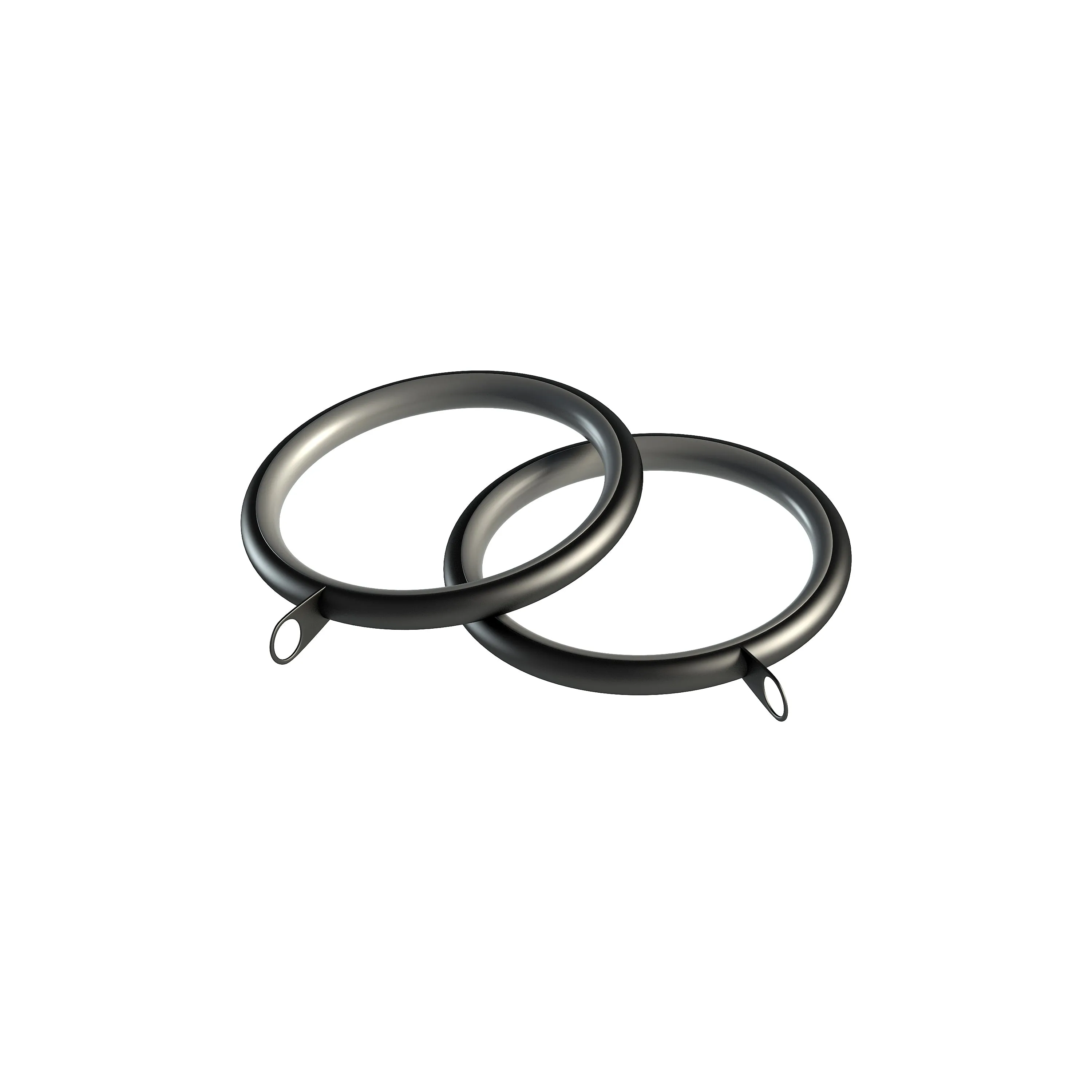 28mm Stud Curtain Pole Black