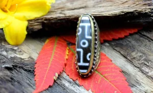5 Eye Dzi Bead Ring