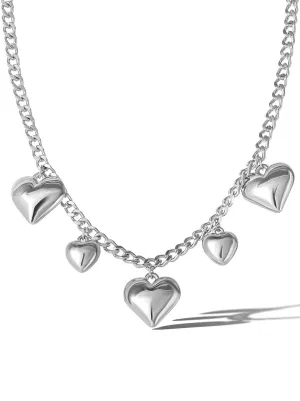 5 Heart Necklace