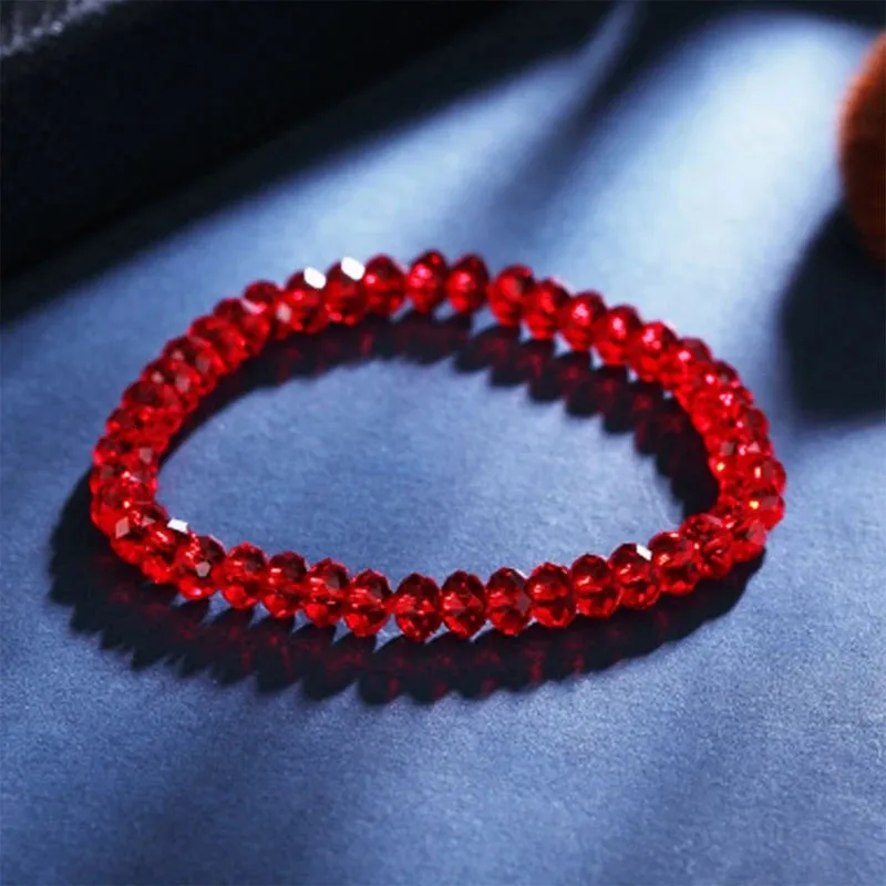6MM New Artificial Austria Crystal Bracelet Elastic Stone Beads