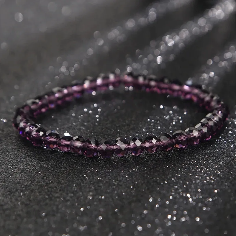 6MM New Artificial Austria Crystal Bracelet Elastic Stone Beads