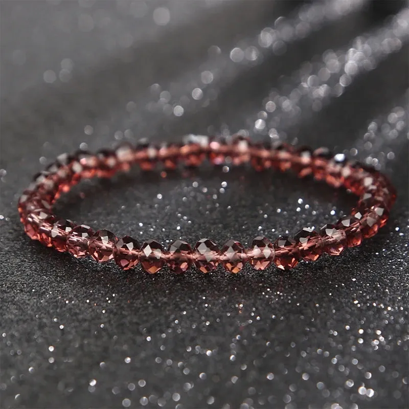 6MM New Artificial Austria Crystal Bracelet Elastic Stone Beads