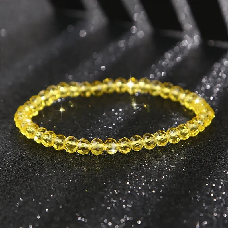 6MM New Artificial Austria Crystal Bracelet Elastic Stone Beads