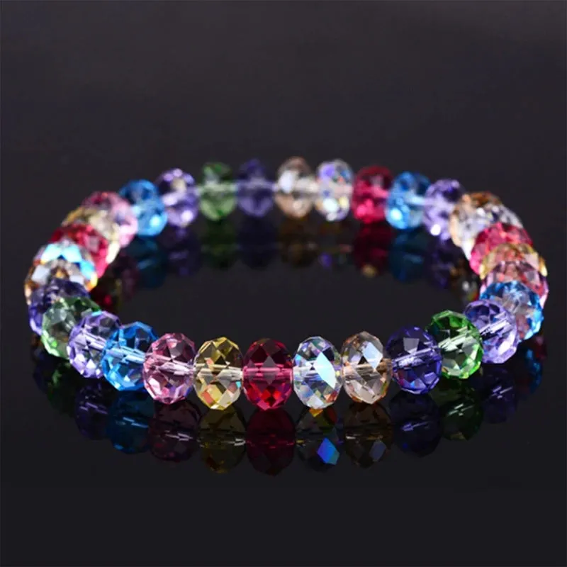 6MM New Artificial Austria Crystal Bracelet Elastic Stone Beads