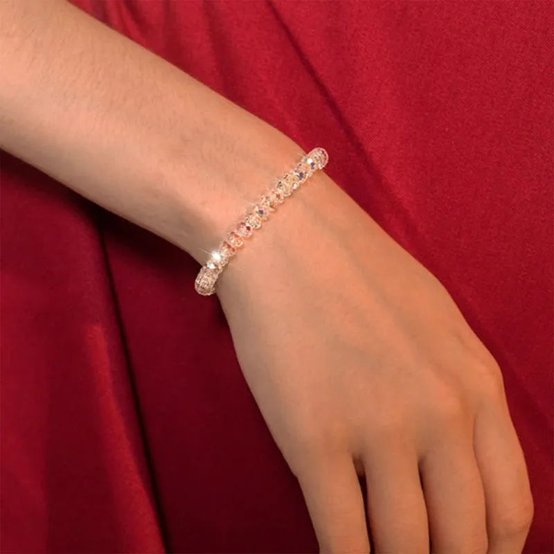 6MM New Artificial Austria Crystal Bracelet Elastic Stone Beads