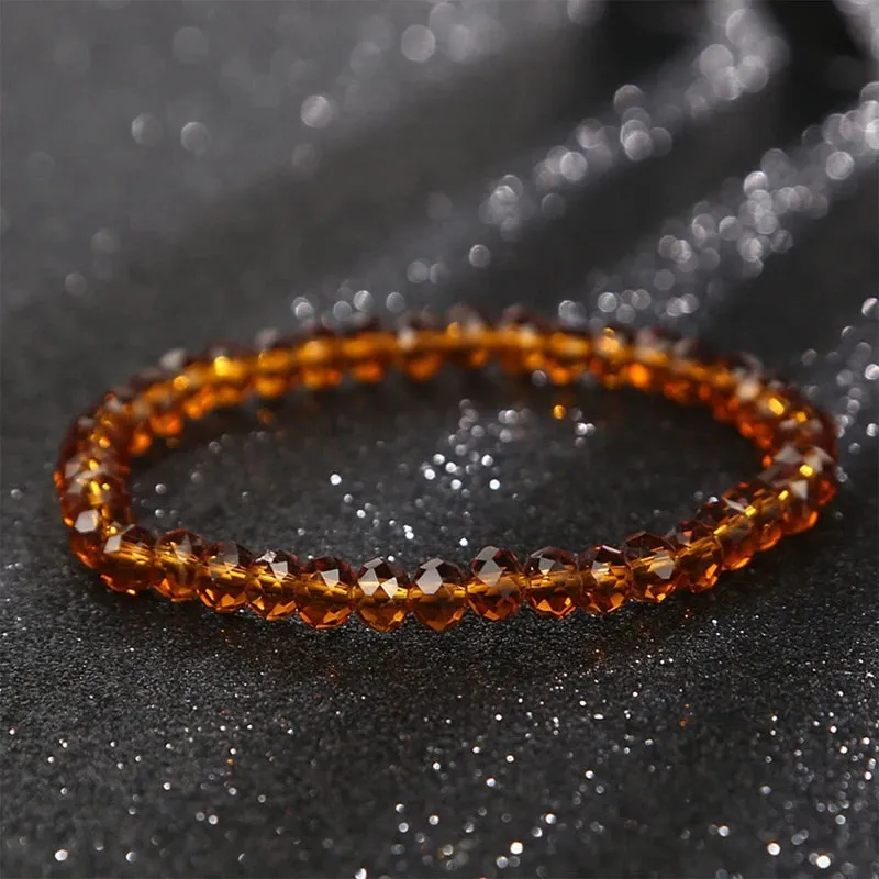 6MM New Artificial Austria Crystal Bracelet Elastic Stone Beads
