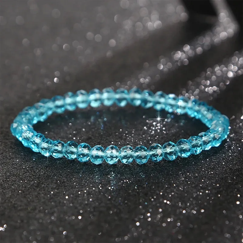 6MM New Artificial Austria Crystal Bracelet Elastic Stone Beads