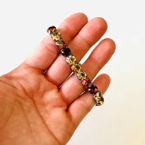 8mm Diamonds Stretch Bracelet in Fall Hues