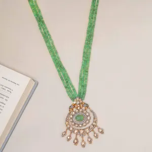 925 Silver Gold Plated Chandbali Necklace