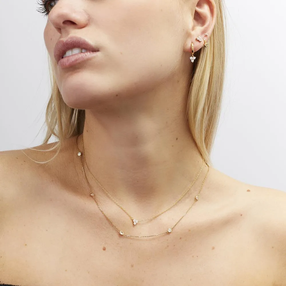 Achara Trinity Cubic Zirconia Necklace