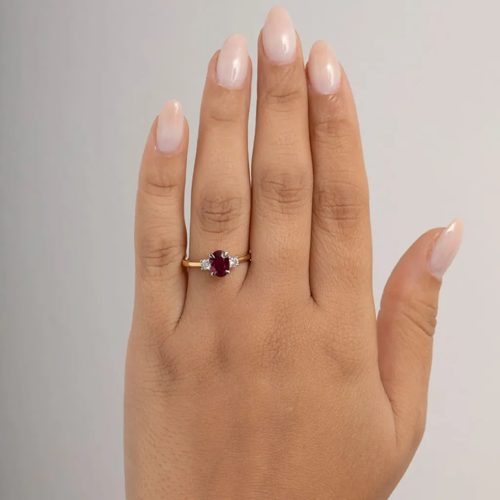 ADELINE | Ruby & Diamond Ring