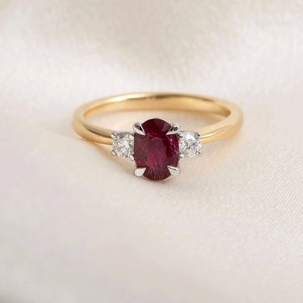 ADELINE | Ruby & Diamond Ring
