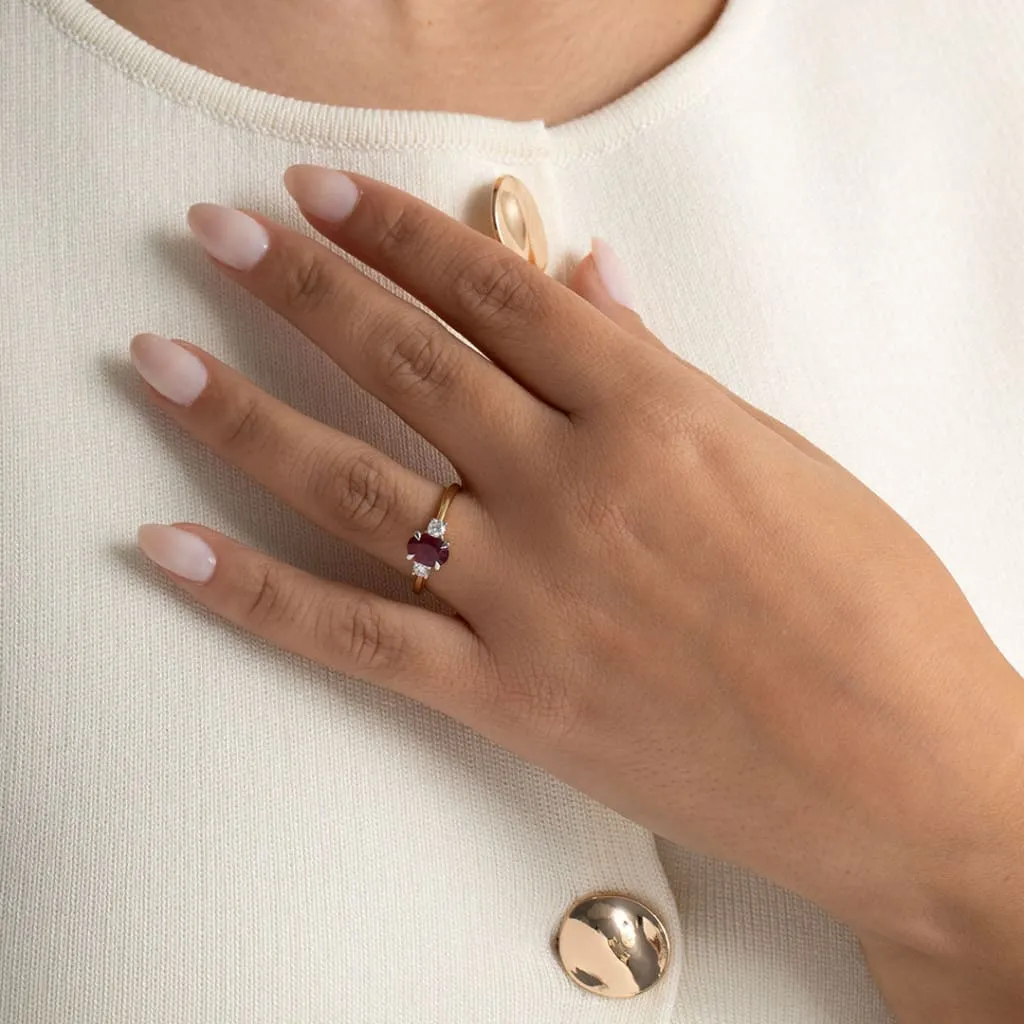 ADELINE | Ruby & Diamond Ring