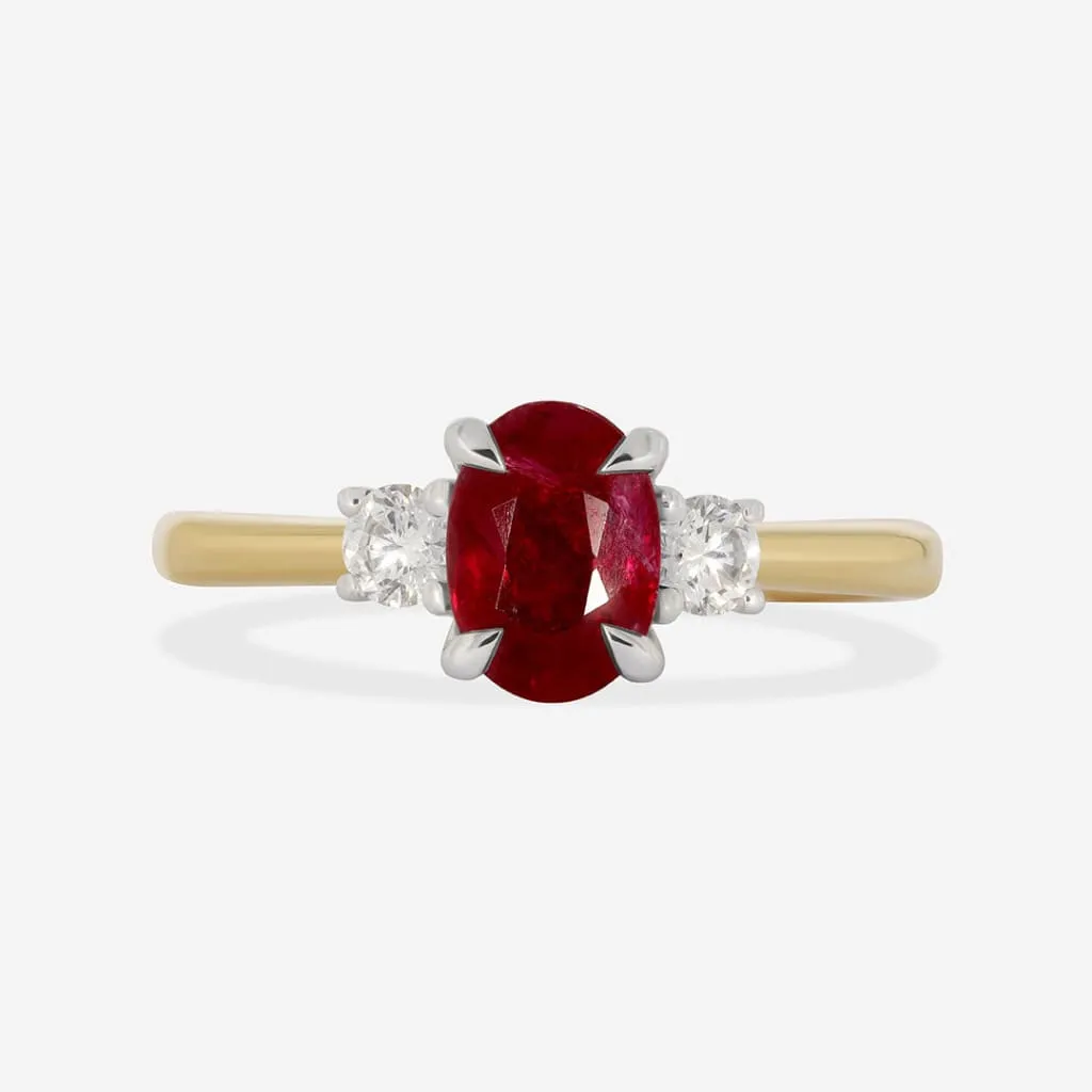 ADELINE | Ruby & Diamond Ring