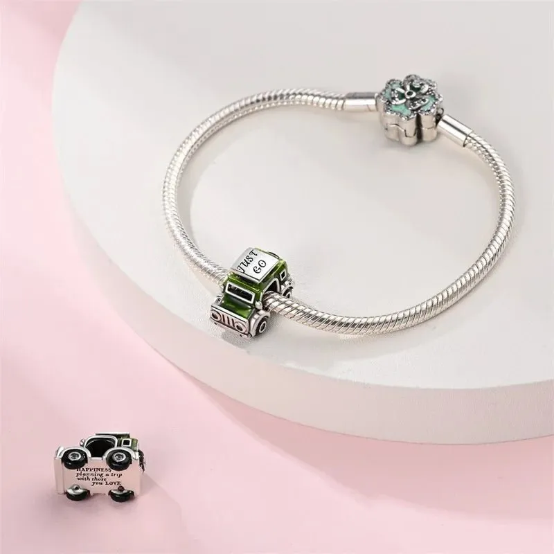 Adventure On The Road Two-tone Car Charm