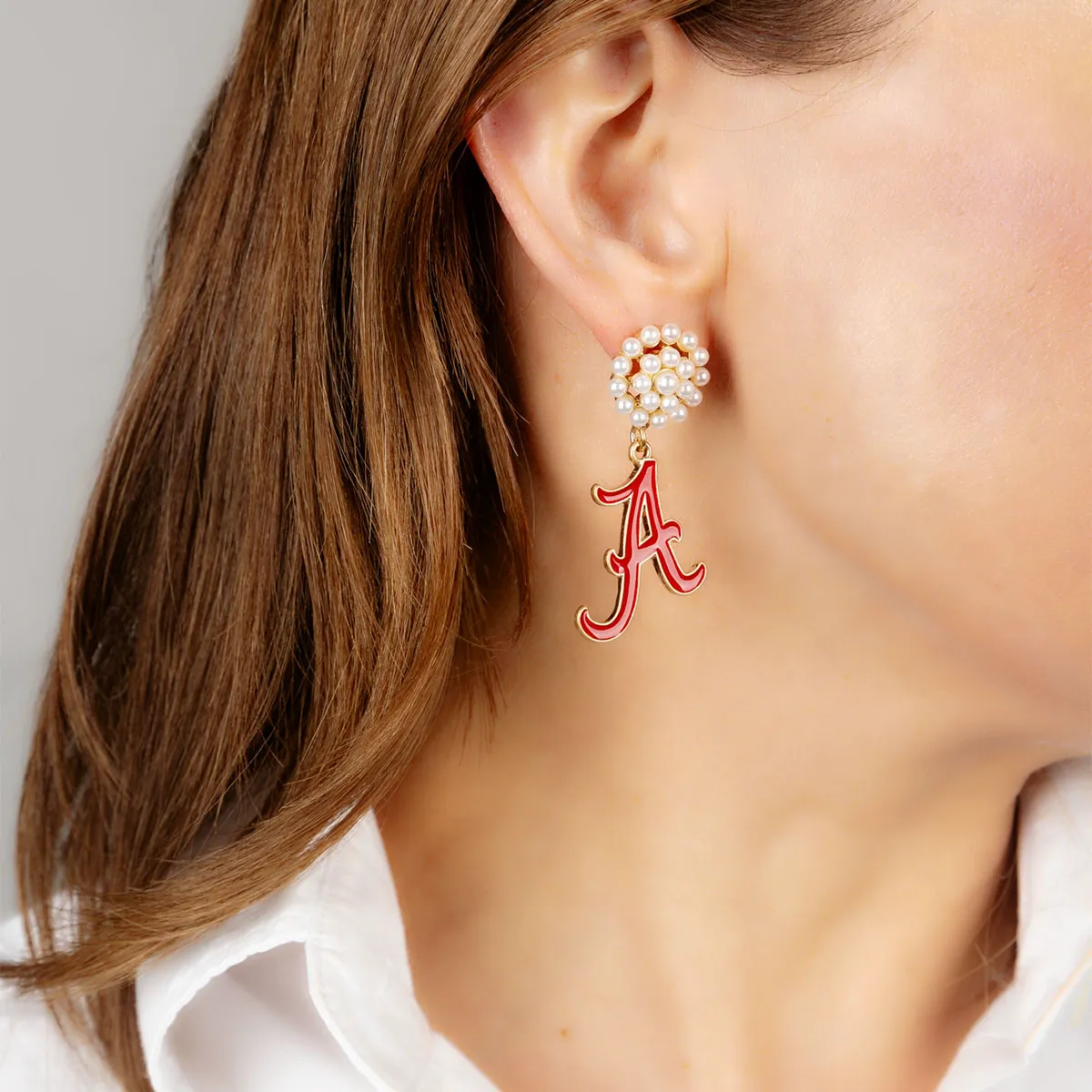 Alabama Logo Cluster Earrings
