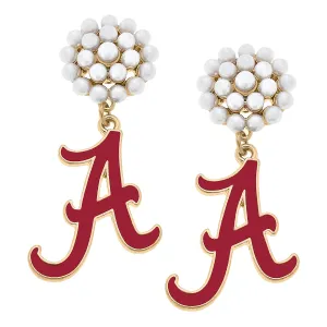 Alabama Logo Cluster Earrings