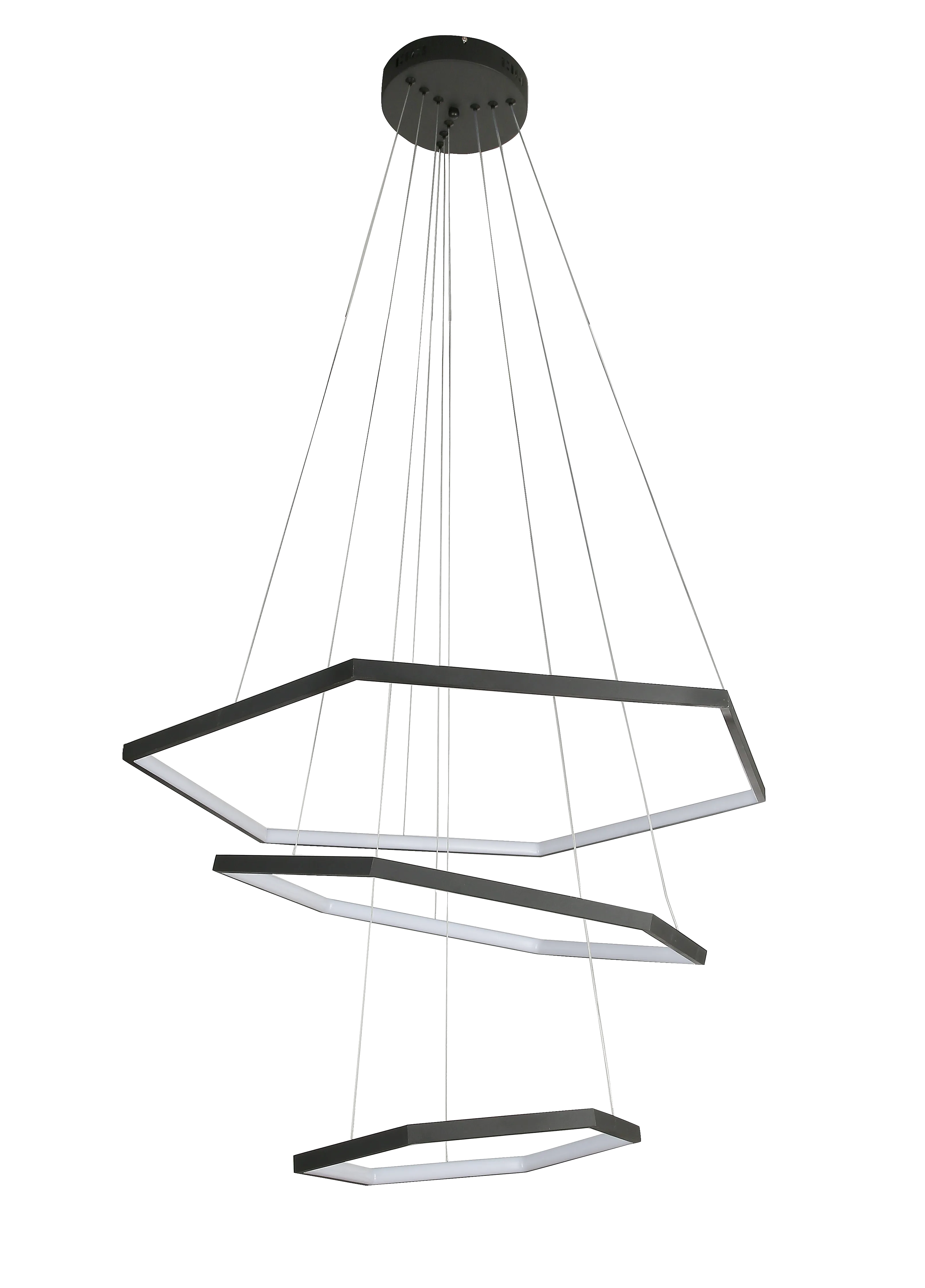 Allite Hexagon 3 Rings Modern LED Pendant
