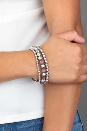 Always On The GLOW - Purple Paparazzi Bracelet