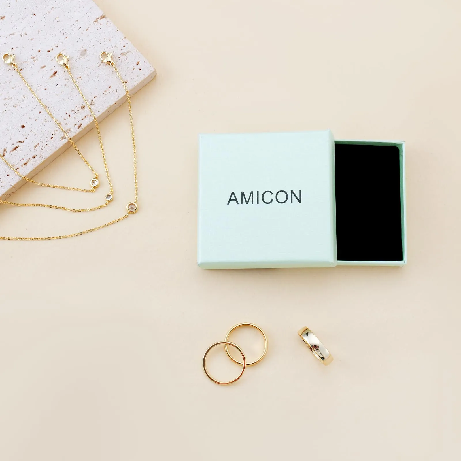 Amicon Silver Bracelets for Women Dainty 14K Silver Plated Herringbone Bracelets Jewelry Sets Stackable Figaro Chain Paperclip Link Chain Cute Bracelet Pack Gifts for Women