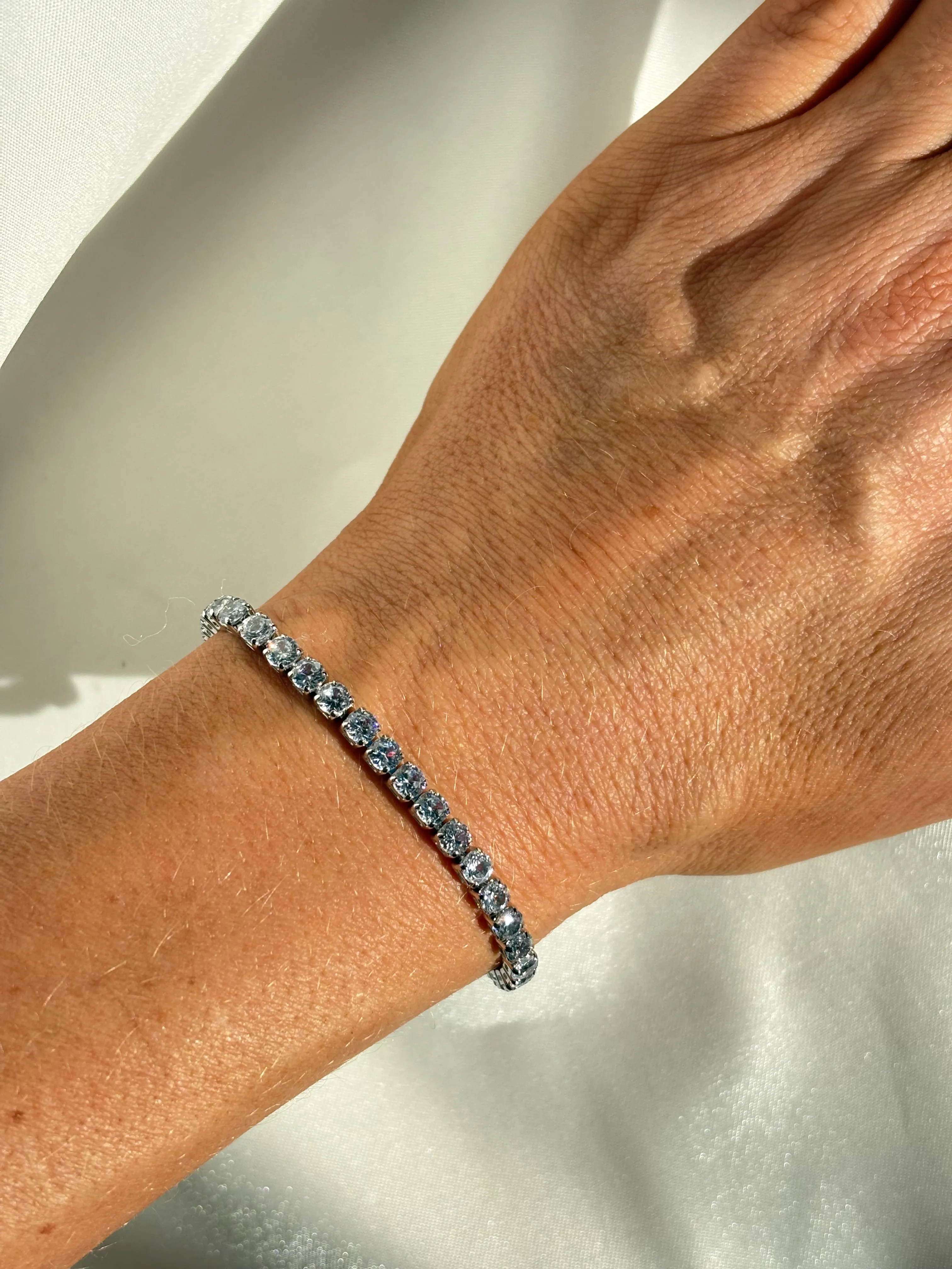 Anna - Silver Tennis Bracelet