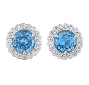 Aquamarine Earrings, 7.26 carats