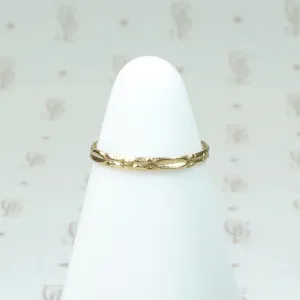 Art Deco Arrows Gold Tiny Ring