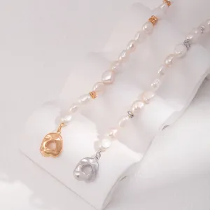 Baroque Pearl Bracelet in Sterling Silver