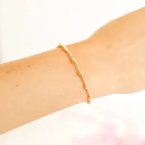 BB June Gold Beaded Bracelet