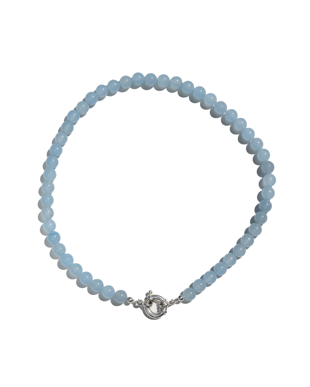 Beaded Necklace - Blue Jade Stacker