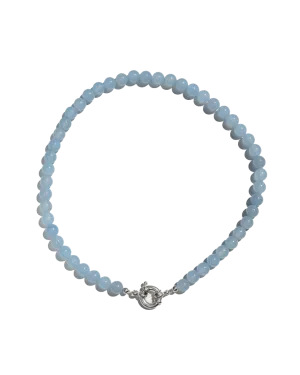 Beaded Necklace - Blue Jade Stacker