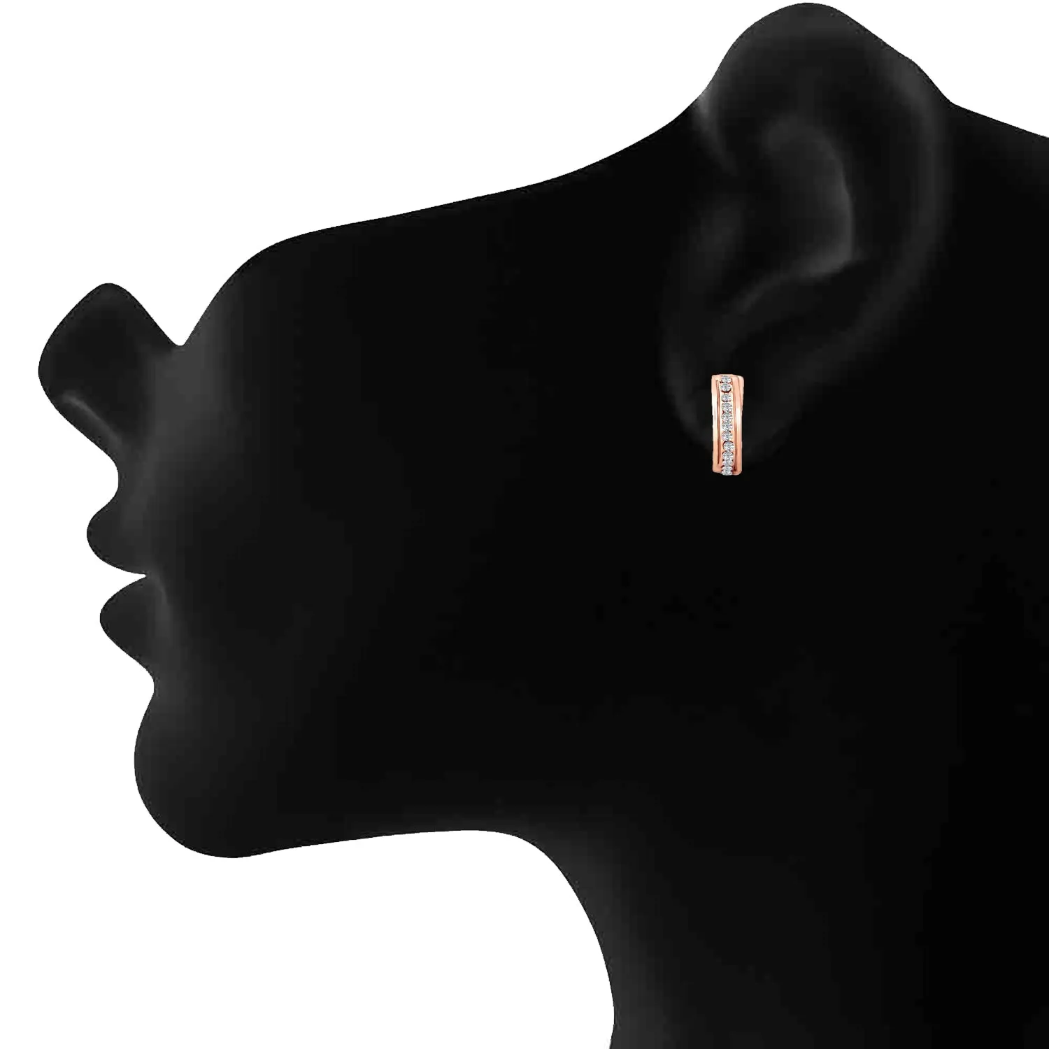 Big Single Line Hoop Bali Earrings