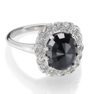 Black Diamond Cocktail Ring