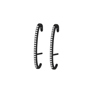 Black honeymoon earrings