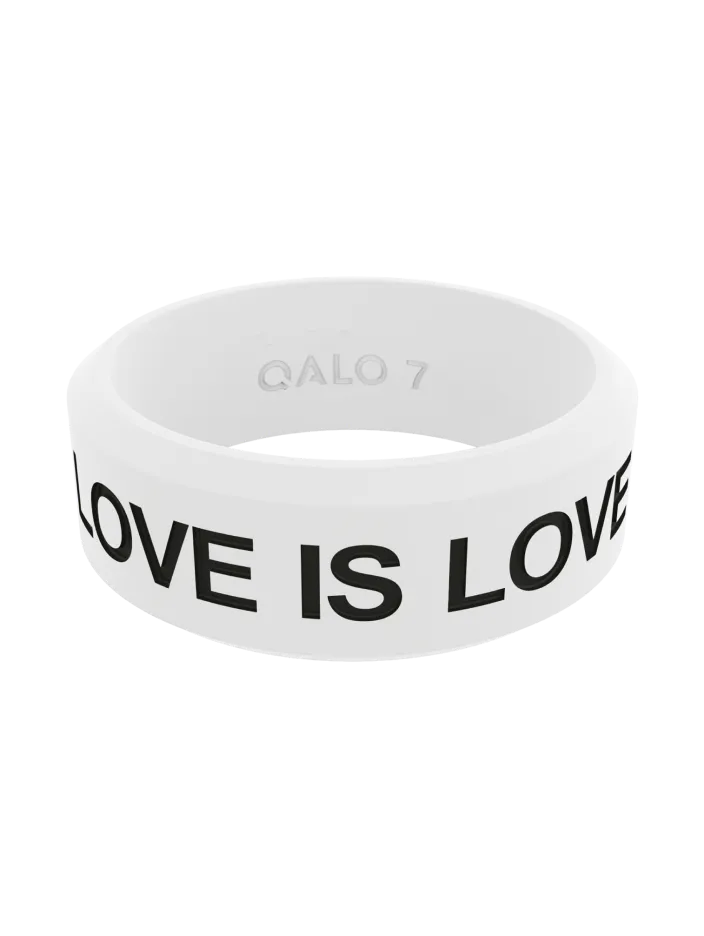 Black Love is Love Modern Silicone Ring