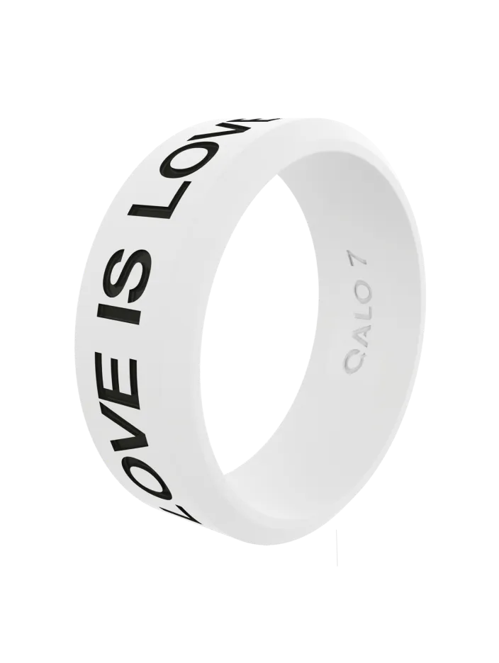 Black Love is Love Modern Silicone Ring