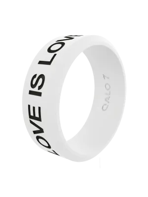 Black Love is Love Modern Silicone Ring