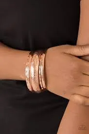 Boss of Boho - Copper Bracelet-Paparazzi