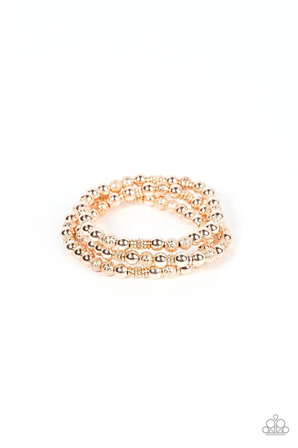 Boundless Boundaries - Rose Gold Bracelet-Paparazzi