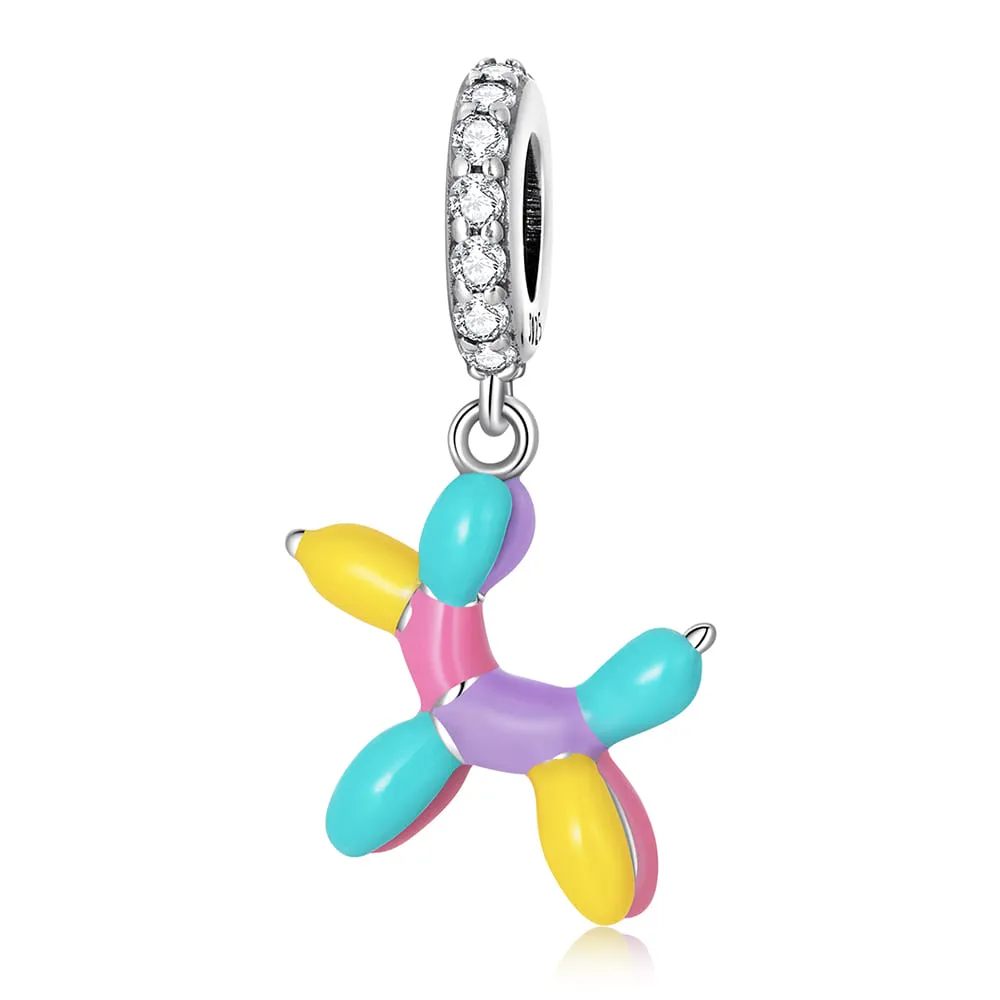Boxed Solid 925 Sterling Silver Colour Blast Charms Set