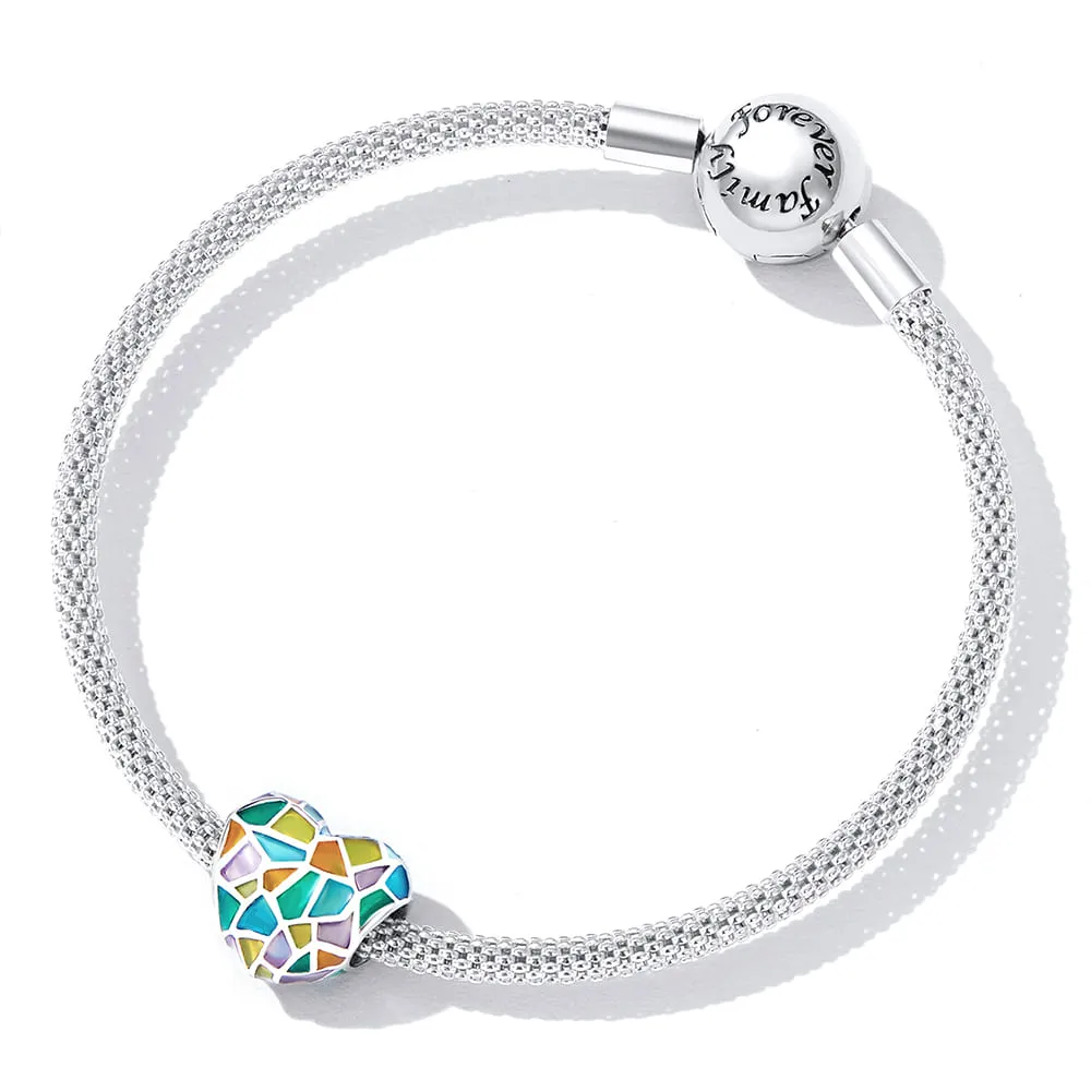 Boxed Solid 925 Sterling Silver Colour Blast Charms Set