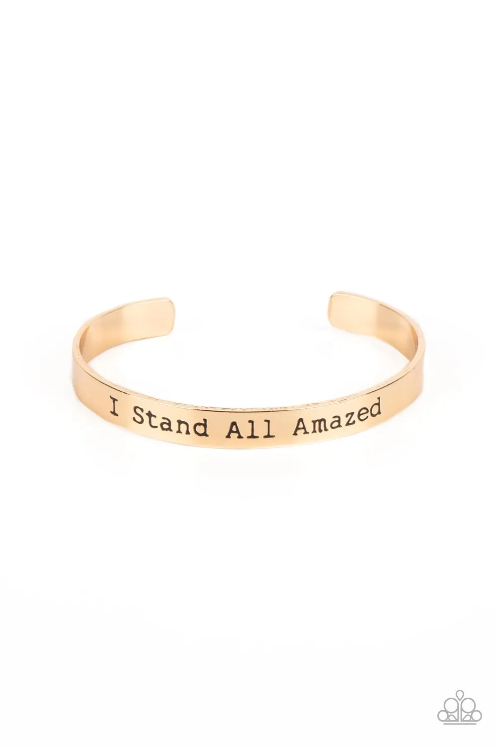 Bracelets I Stand All Amazed - Gold Urban Inspirational B2195