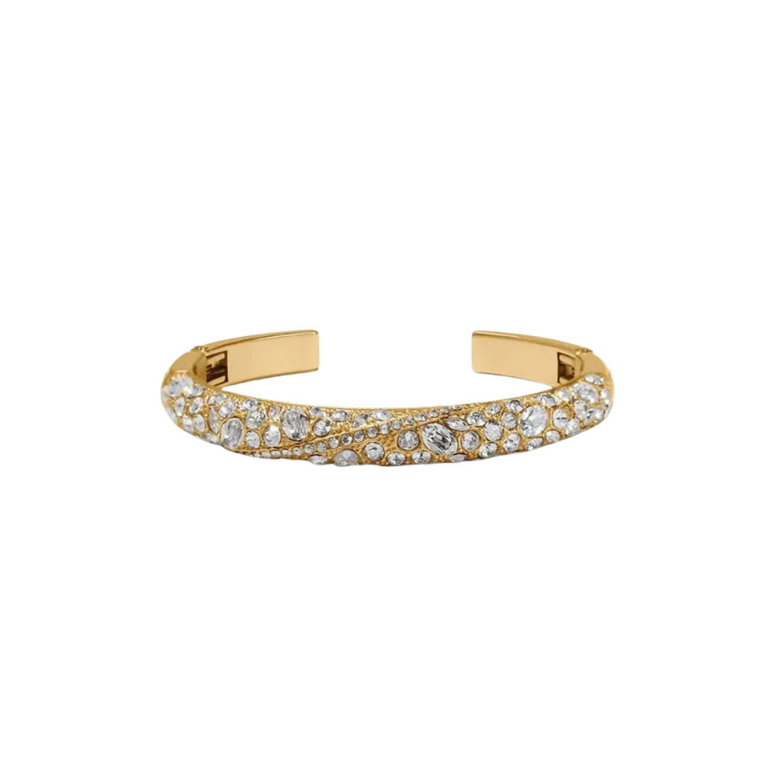 Brighton Women's Trust Your Journey Golden Double Hinged Gold Bangle